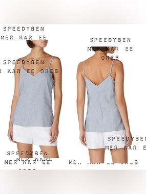 Club Monaco Chambray Stripe‎ Cami size medium